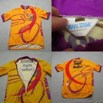 ¿Jersey de ciclismo Pearl Izumi para hombre? Go For Gorge 1999 amarillo grande hecho en EE. UU. DE COLECCIÓN Foto 1 de 4