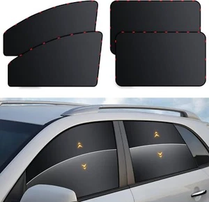 Car Window Shades - 4-Pack UV Blocking Blackout Curtains for Privacy & Travel - Picture 1 of 9