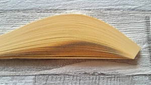 100 quilling paper strips in cream - 3mm  wide - Picture 1 of 2