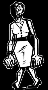 Zombie Corporate Mom Walking Dead Family Vinyl Decal Sticker - Picture 1 of 1