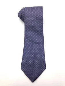 $124 Michael Kors Mens Gray Pindot Slim Silk Tie Skinny Classic Necktie 58 X 3 - Picture 1 of 2