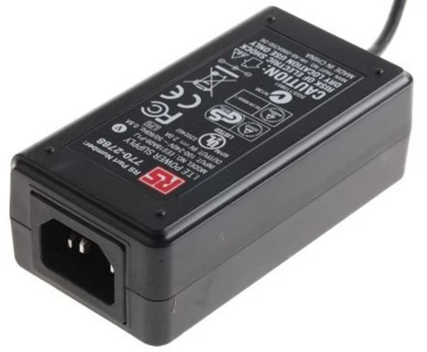 1 x 1 x RS Pro 9V dc Power Supply, 2A, C14 Connector - Image 1 of 1