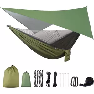 Parachute Mosquito Net Hammock Camping Backpacking Military Jungle Travel Hiking - Picture 1 of 17