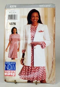 Pattern Misses/Misses Petite Jacket and Dress Size 12 -16 See & Sew 4376 - Picture 1 of 2