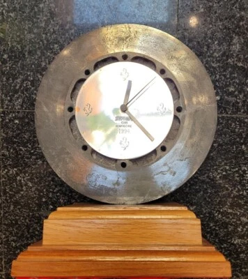 Ferrari Club of Monfalcone Italy 1994 Club Trophy Original Racing Rotor Clock - Image 1 of 4