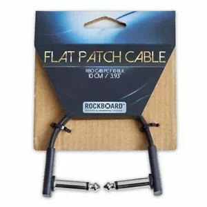 Cable de conexión plano RockBoard 10 cm ang-ang, negro, cabina RBO PC F 10 NEGRO - Imagen 1 de 3