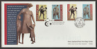 (N119)MALAYSIA NEW ZEALAND 1998 JOINT TURKEY-HEROES STATUES 2 SETS FDC. FV RM44
