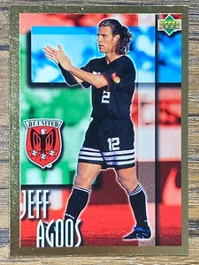 Upper Deck Bandai MLS Gold Card 1997 #46 Jeff Agoos D.C. United - Picture 1 of 2