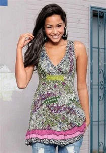 NEU - JOE BROWNS - GR. 34 - Top bunt A-Linie Dekolleté Boho Hippie-Look - Bild 1 von 4