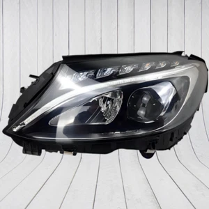 Mercedes Benz W205 C205 S205 EU LED Headlight Left 2013-2019 Links Headlamp - Picture 1 of 3