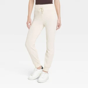 New Day Chenille Drawstring Jogger Pants with Ribbed Waistband and Cuffs Medium - Picture 1 of 9
