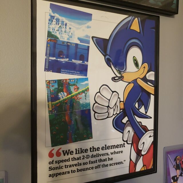 Quadro e poster Sonic e Super Sonic pixel - Quadrorama