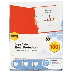 SHEET PROTECTORS MARBIG A4 COPYSAFE LIGHT WEIGHT BX100 - Picture 1 of 1