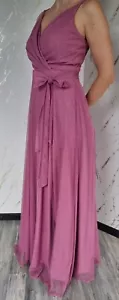 Festkleider, mit Schlitz, Damen, 36, Altrosa glitzernd, Elisabeth Collektion - Bild 1 von 4