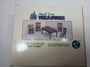 Vintage Small Town Treasures Miniature Furniture mahogany dining room set G70 - Picture 1 of 4