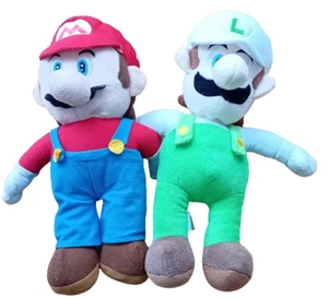 Super Mario Bros MARIO & LUIGI 13" Tall Soft Plush Toy Nintendo Mario Brothers - Picture 1 of 6