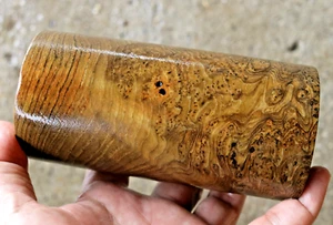 Exotic Teak Wood Burl For DIY Woodworking, Round Wood Stick 2 4/8"X 5" #483 - Picture 1 of 16