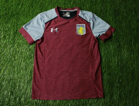ASTON VILLA 2016-2017 FOOTBALL SHIRT JERSEY TRAINING UNDER ARMOUR ORIGINAL YOUNG Cover