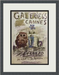 Pablo Picasso Galerie 65, Cannes individuell gerahmter Druck - Bild 1 von 2