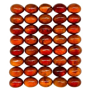 40 pezzi granato di hessonite naturale 7x5 mm ovale non trattato pietre preziose sfuse non trattate - Foto 1 di 9