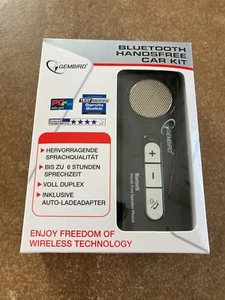 Freisprecheinrichtung Gembird Handsfree Car Kit Bluetooth Sonnenblende NEU - Zdjęcie 1 z 3