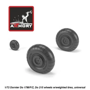 Dornier Do 17M/P/Z, Do 215 wheels w/weighted tires Armory AR AW72205 Scale 1/72 - Picture 1 of 12