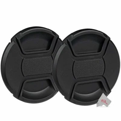 2x 52mm Center Pinch Snap On Lens Cap Front Dust Cover for SLR Mirrorless Camera - Image 1 of 3