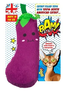 BAM Katzenminze gefüllt Aubergine Katzenspielzeug - Bild 1 von 1