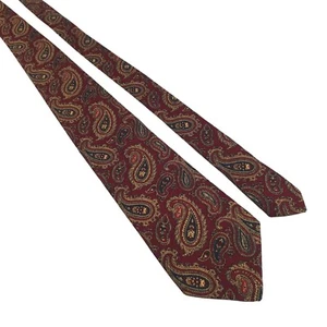 James Purdey Sons London Men Necktie Tie Vintage Designer Paisley All Wool - Picture 1 of 5
