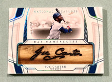 Joe Carter 1 Of 1 2022 Panini National Treasures Bat Barrel Nameplate #1/1