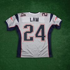 Ty Law Reebok New England Patriots Authentic On-Field EQT Alt. Silver Jersey