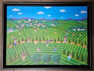 Village in the day JOANNE NETTING signiert 1997 - Bild 1 von 3