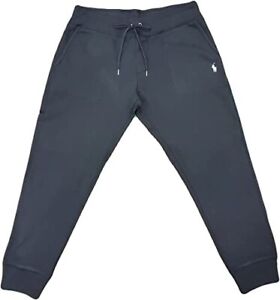 Polo Ralph Lauren Womens Fleece Jogger Sweatpants (X-Large, 2021 Black (White P)