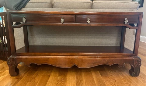 Vintage Henredon Sofa/Console Table Cover