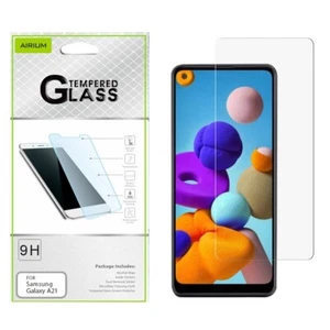 For Samsung Galaxy A21 Tempered Glass Screen Protector Premium Guard Curved - Picture 1 of 5