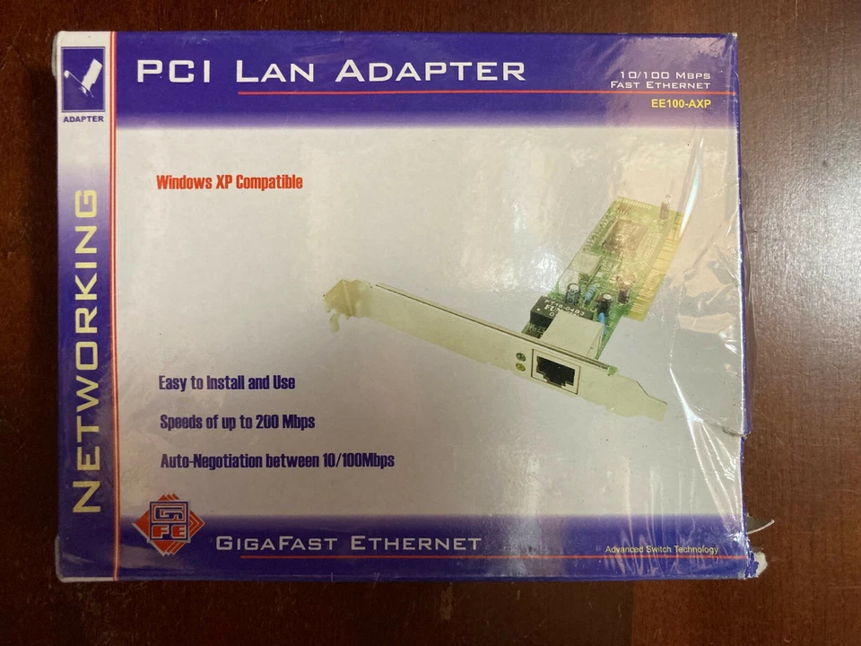 GigaFast EE100-AXP 100Base-T, 10Base-T Fast Ethernet PCI Card - Image 1 of 1
