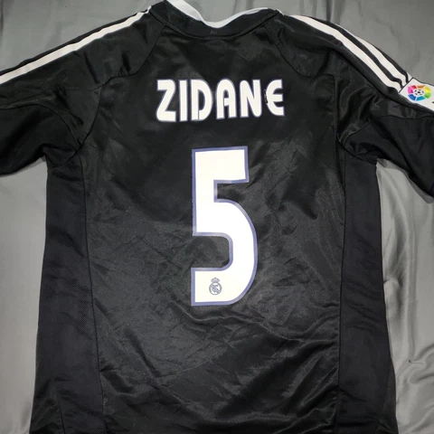2005 Adidas Real Madrid Away Jersey Zinedine Zidane Men M Spain La Liga Damaged Cover