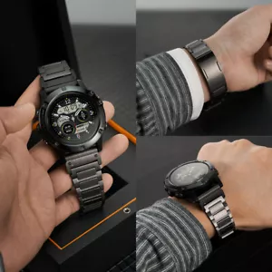26mm Stainless Steel Band For Garmin Fenix 7X/6X/5X/Enduro/epix Pro 51mm Strap - Picture 1 of 17