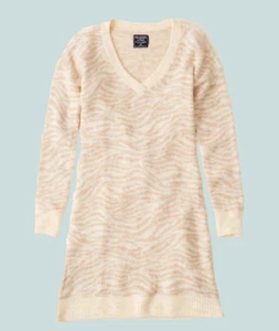 Abercrombie & Fitch Sweater Dress Knit Dress Fall Winter XL Long Sleeve Mini - Picture 1 of 2