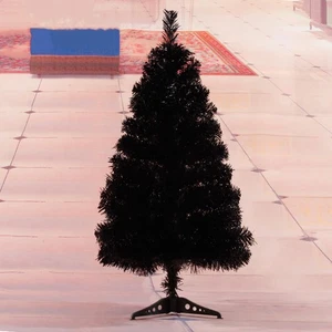 Árbol negro de Navidad a prueba de óxido exquisito utilería decorativa para decoración navideña DJGP - Imagen 1 de 13