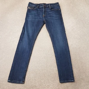 Jeans Diesel Para Hombre 34x30 Azul D-Luster UIHAQ Elastizados Ajustados Denim Botón W34 L30 - Imagen 1 de 13
