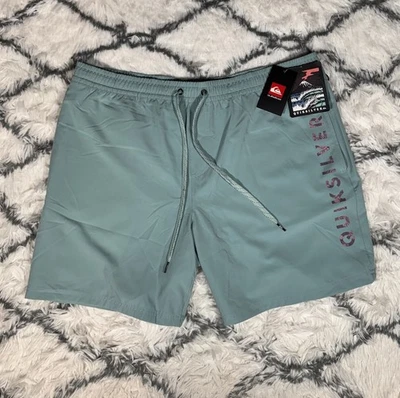 Bañador QUIKSILVER Volley Board Shorts Gris Jade Para Hombre Talla XL *NUEVO* $80 Foto 1 de 4