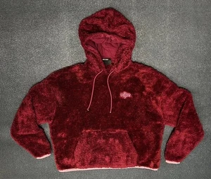 Chaqueta con Capucha Nike Polar Peluche/Abrigo de Piel Sintética Niñas Talla Mediana Roja - Imagen 1 de 7