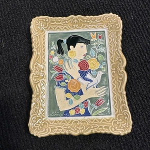 Cuadro de cerámica colgante Boch Freres EXCELENTE ESTADO - Bélgica - Imagen 1 de 8