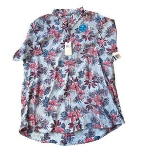 Camisa IZOD Chambray de Agua Salada Para Hombres Calce Clásico Manga Corta Con Botones NUEVA XL - Imagen 1 de 7