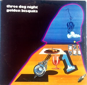THREE DOG NIGHT - Golden Bisquits - LP 1971 ABC Dunhill DSX 50098 Poster - Imagen 1 de 8