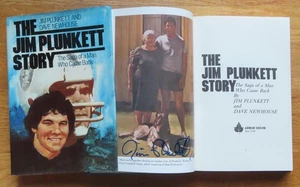 Quarterback JIM PLUNKETT signed THE JIM PLUNKETT STORY Book OAKLANDRAIDERS COA - Picture 1 of 2