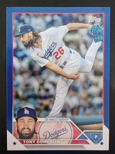2023 Topps Series 1 Tony Gonsolin Royal Blue#202 Dodgers FREE SHIPPING E-215 - Picture 1 of 2