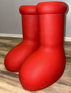 MSCHF Big Red Size 9 Boots for Men - Red - Picture 1 of 24