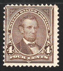 SELLO DE EE. UU. JIS36 SC# 254 4c 1894 *COMO NUEVO F OG/DG CV$125,00 565 - Imagen 1 de 2